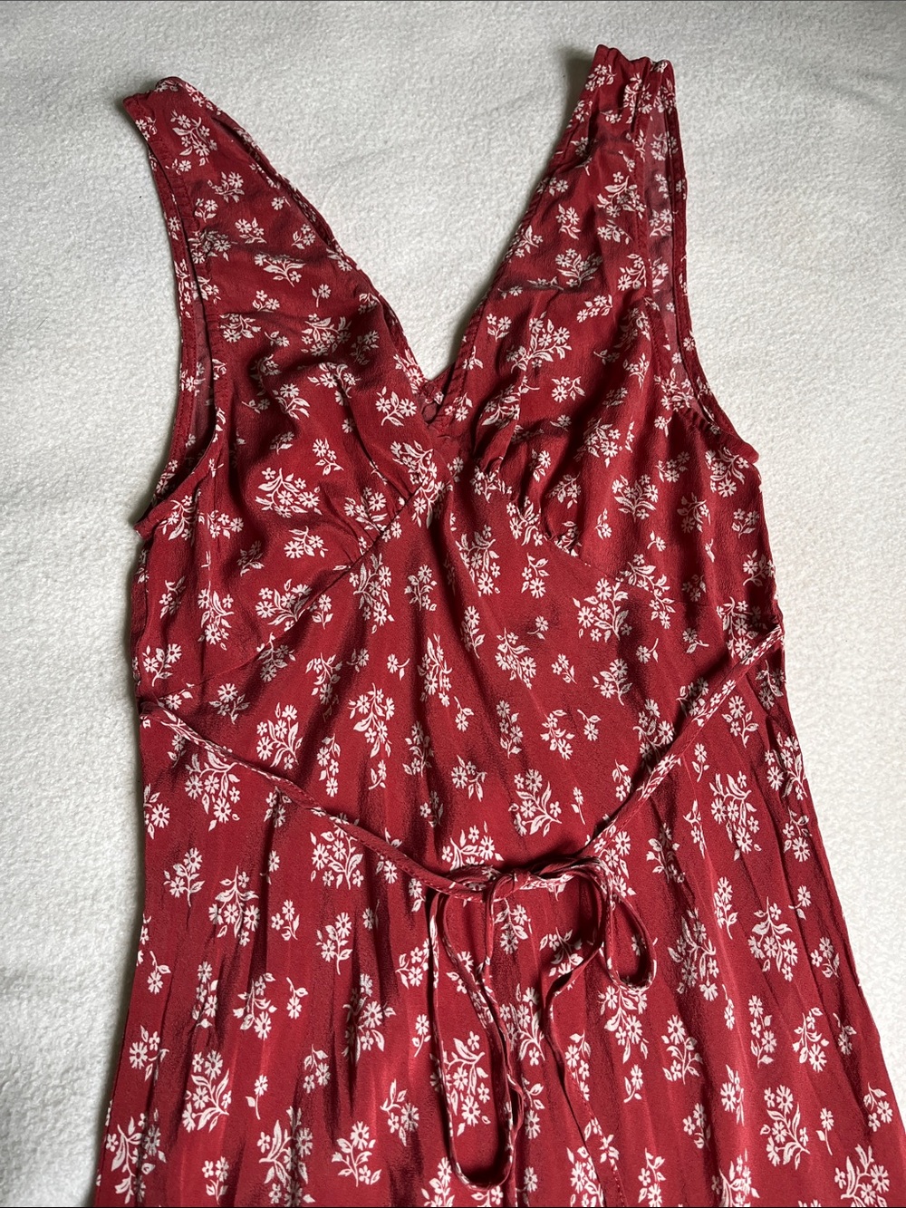 Realisation Par Red Floral Slip Dress - Picture 3 of 6